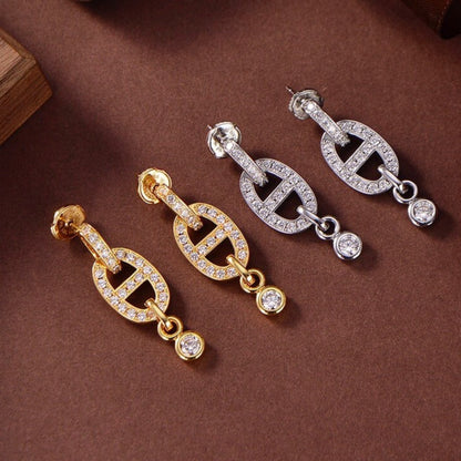 [Kaelin Vow]HM CHAINE DIAMOND EARRINGS