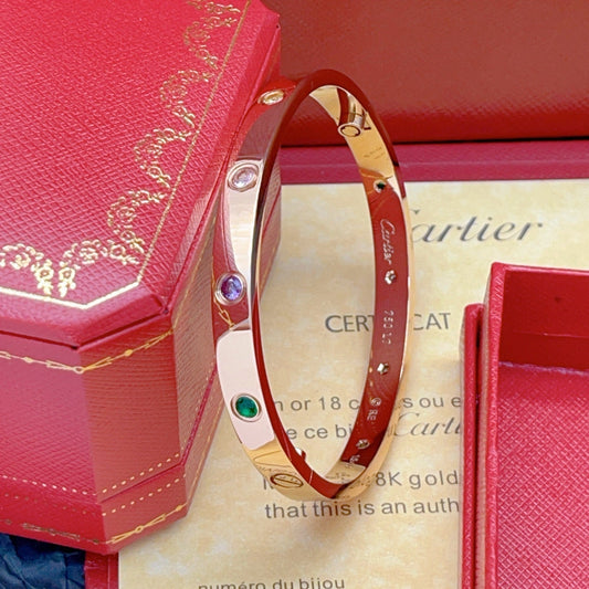 [Kaelin Vow]2026 RAINBOW LOVE BRACELET 6.1MM  10 DIAMONDS