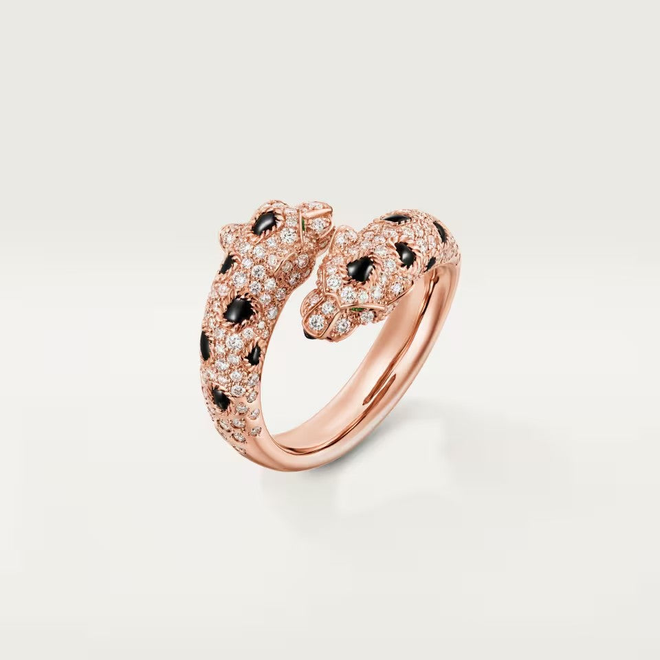 [Kaelin Vow]PANTHERE DOUBLE HEADED FULL DIAMOND  RING