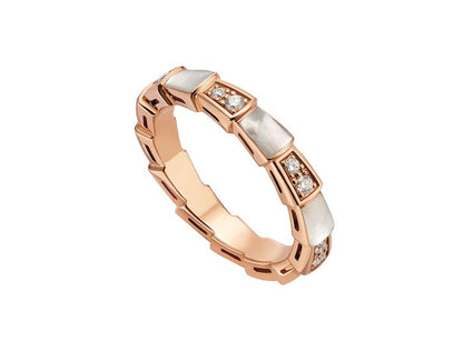 [Kaelin Vow]SERPENTI RING PINK GOLD DIAMOND MOP 3MM