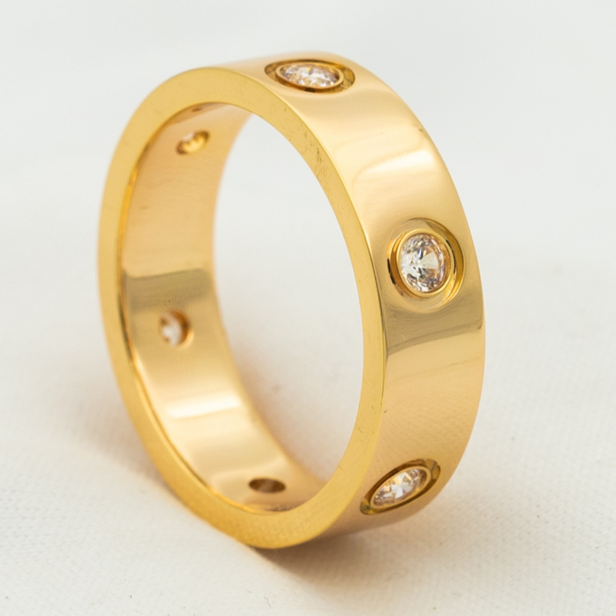 [Kaelin Vow]LOVE RING 5.5MM 6 DIAMONDS PINK GOLD