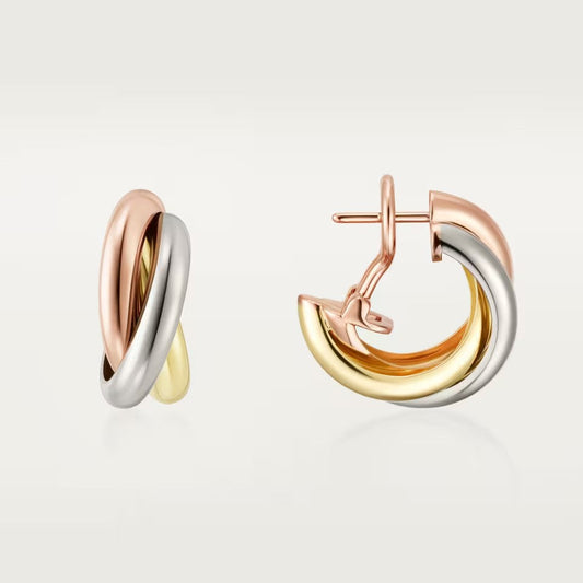 [Kaelin Vow]TRINITY ON DIAMOND KLASSISCHE OHRRINGE