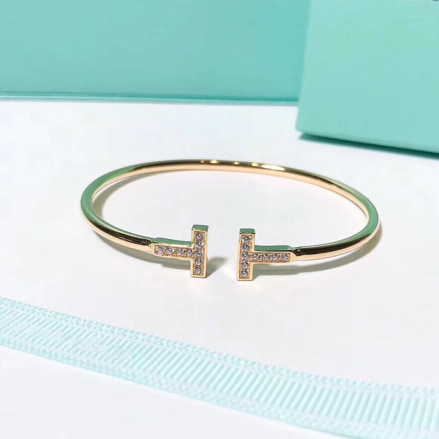 [Kaelin Vow]T BRACELET 1.8MM GOLD DIAMOND