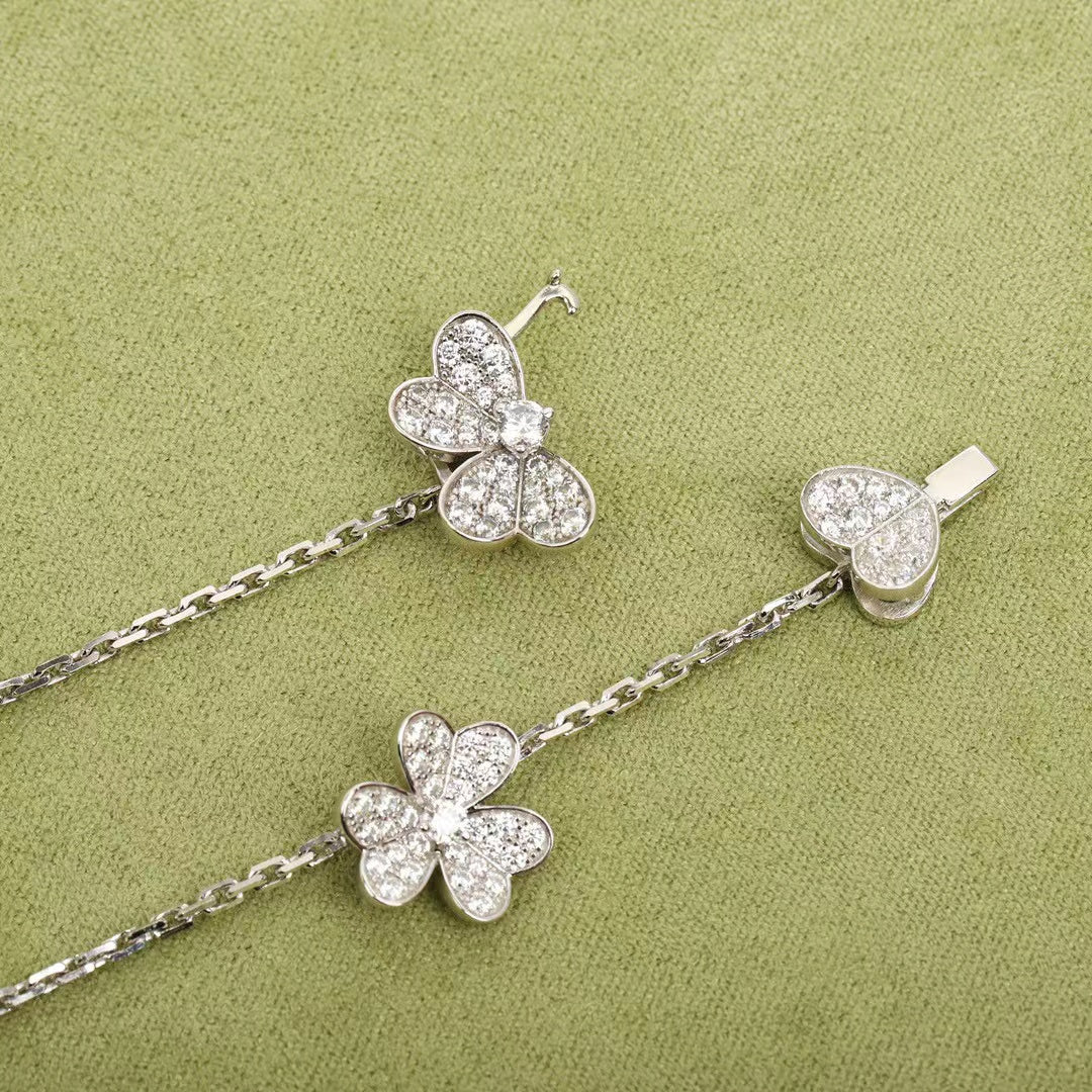 [Kaelin Vow]FRIVOLE SILVER 9 FLOWERS NECKLACE