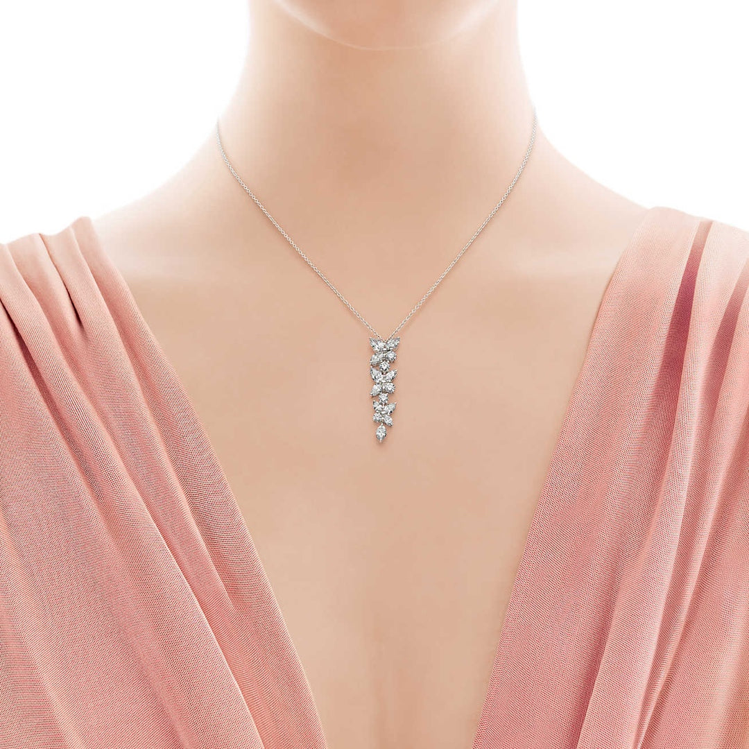 [Kaelin Vow]MIXED CLUSTER DIAMOND DROP PENDANT