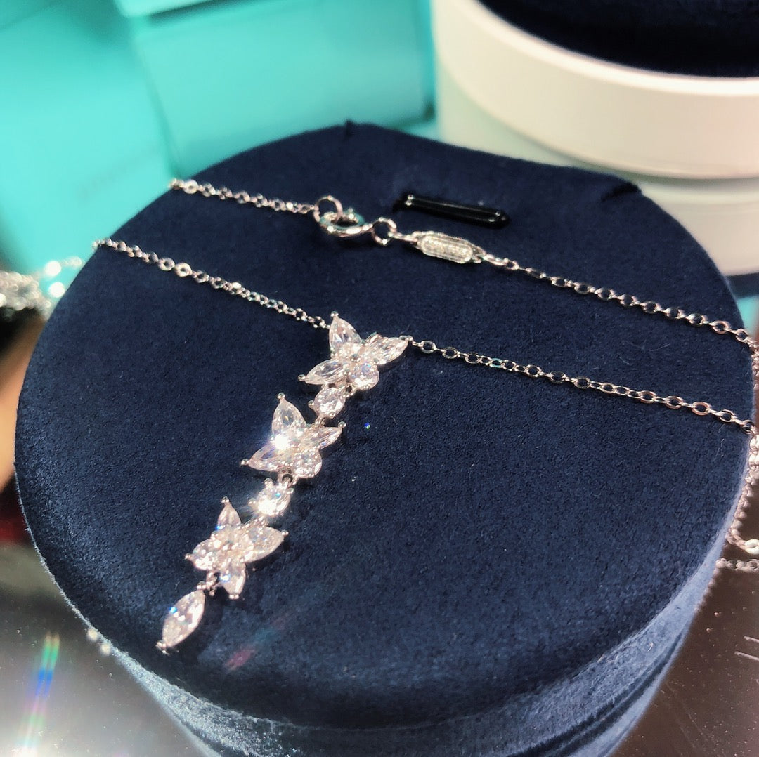[Kaelin Vow]MIXED CLUSTER DIAMOND DROP PENDANT