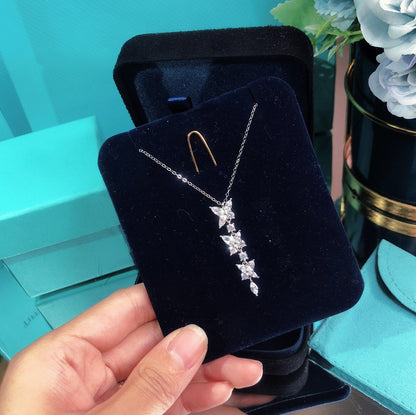 [Kaelin Vow]MIXED CLUSTER DIAMOND DROP PENDANT