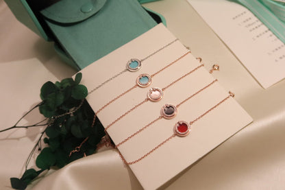 [Kaelin Vow]DIAMOND CIRCLE PINK GOLD BRACELET