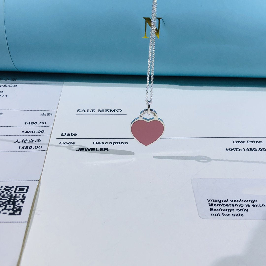 [Kaelin Vow]SMALL HEART TAG PENDANT STERLING SILVER