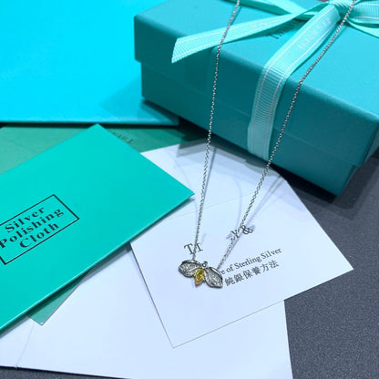 [Kaelin Vow]PAPER FLOWERS YELLOW DIAMOND FIREFLY PENDANT