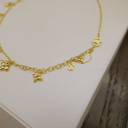 [Kaelin Vow]BLOOMING SUPPLE NECKLACE BRASS