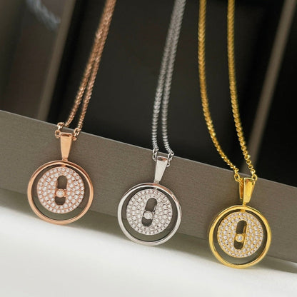 [Kaelin Vow]LUCKY MOVER PM PAVED NECKLACE