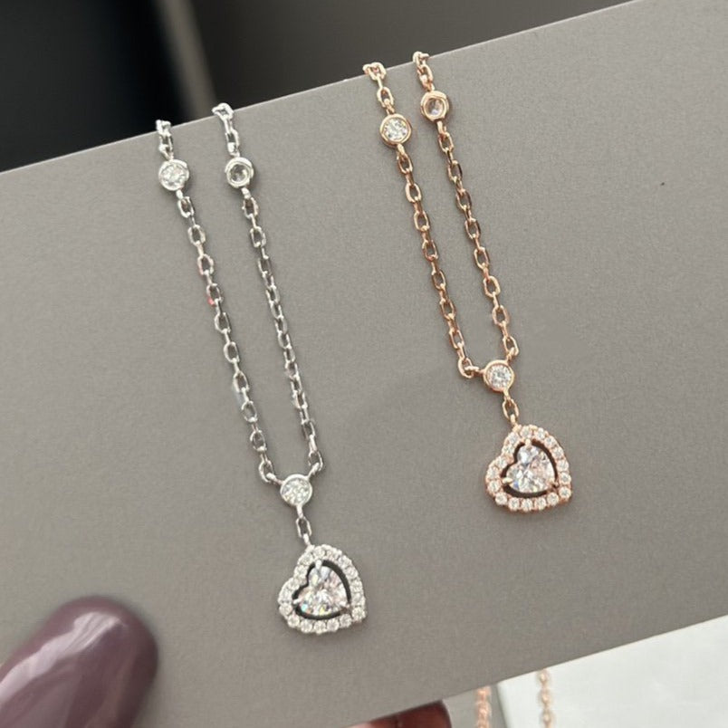 [Kaelin Vow]JOY HEART DIAMOND NECKLACE
