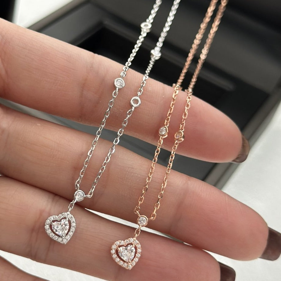 [Kaelin Vow]JOY HEART DIAMOND NECKLACE