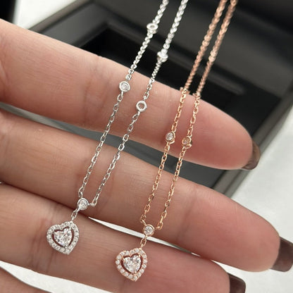 [Kaelin Vow]JOY HEART DIAMOND NECKLACE