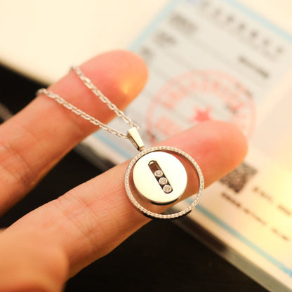 [Kaelin Vow]LUCKY MOVE MM SILVER DIAMOND NECKLACE