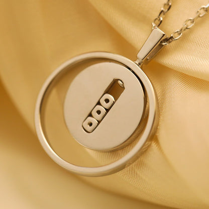 [Kaelin Vow]LUCKY MOVE MM SILVER DIAMOND NECKLACE
