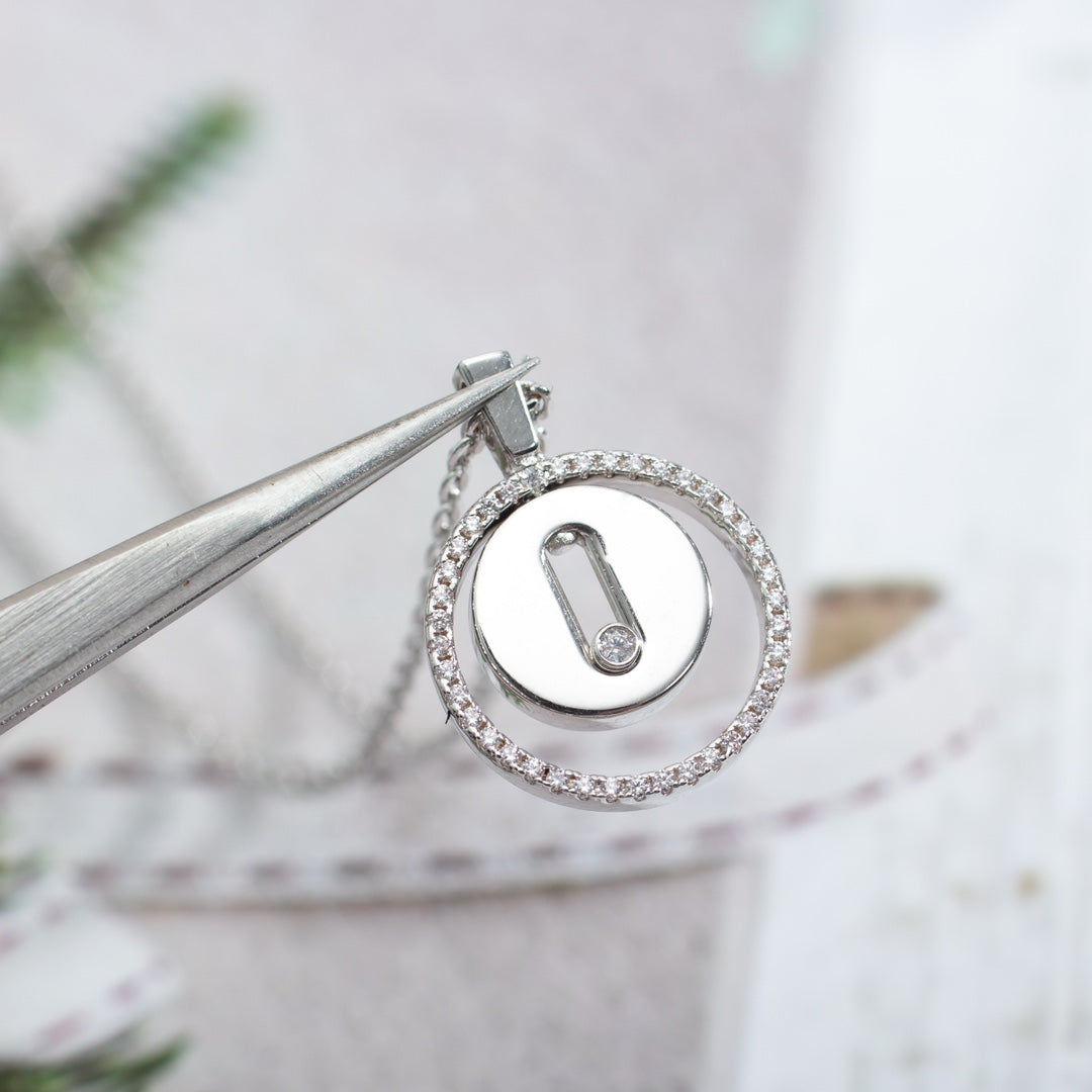 [Kaelin Vow]LUCKY MOVE PM NECKLACE SILVER DIAMOND