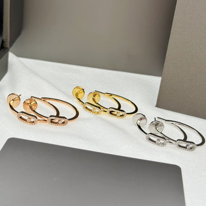 [Kaelin Vow]CREOLES MOVE UNO PM DIAMOND EARRINGS