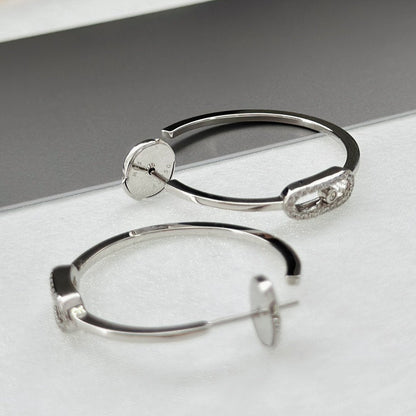 [Kaelin Vow]CREOLES MOVE UNO PM DIAMOND EARRINGS