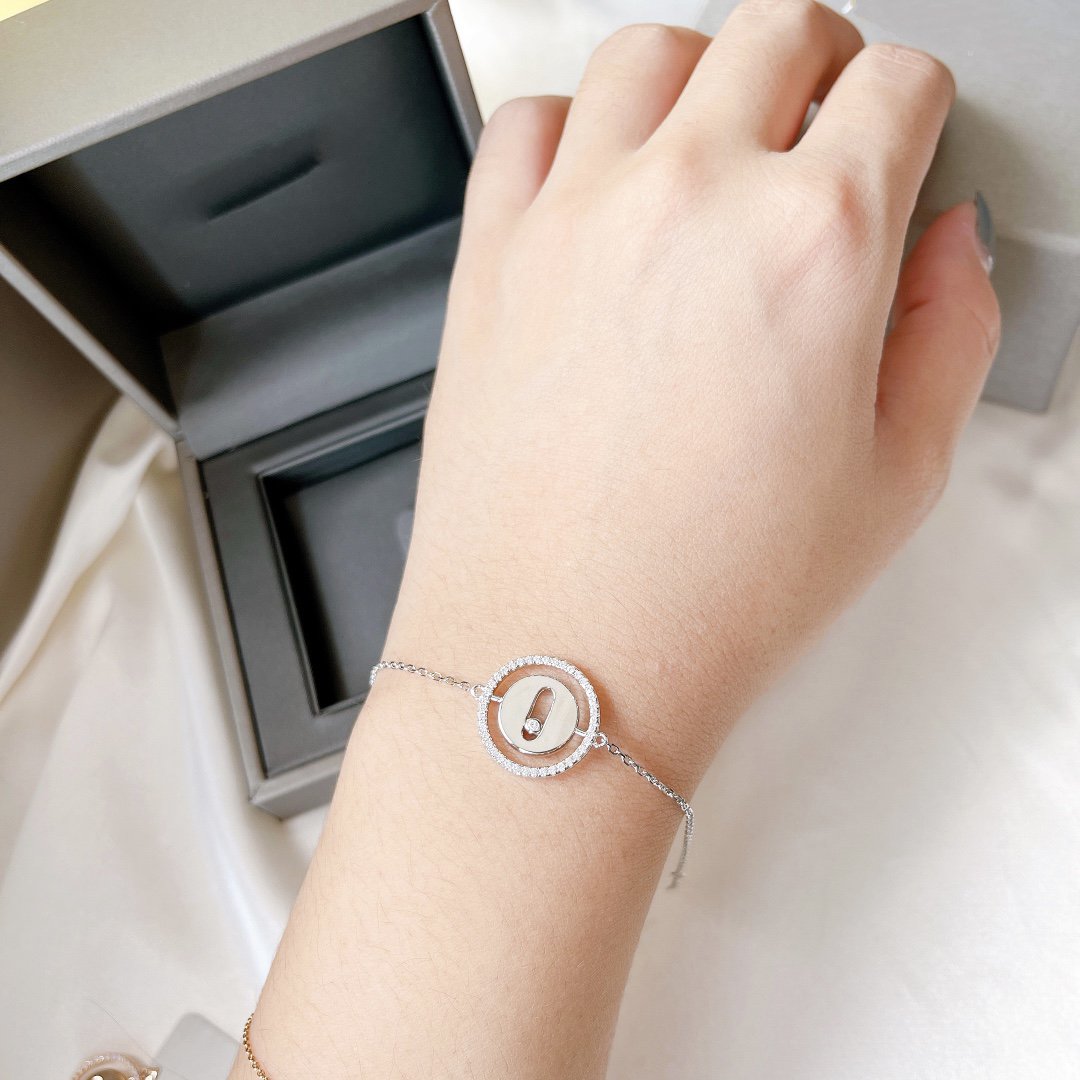 [Kaelin Vow]LUCKY MOVE PAVED DIAMOND BRACELET