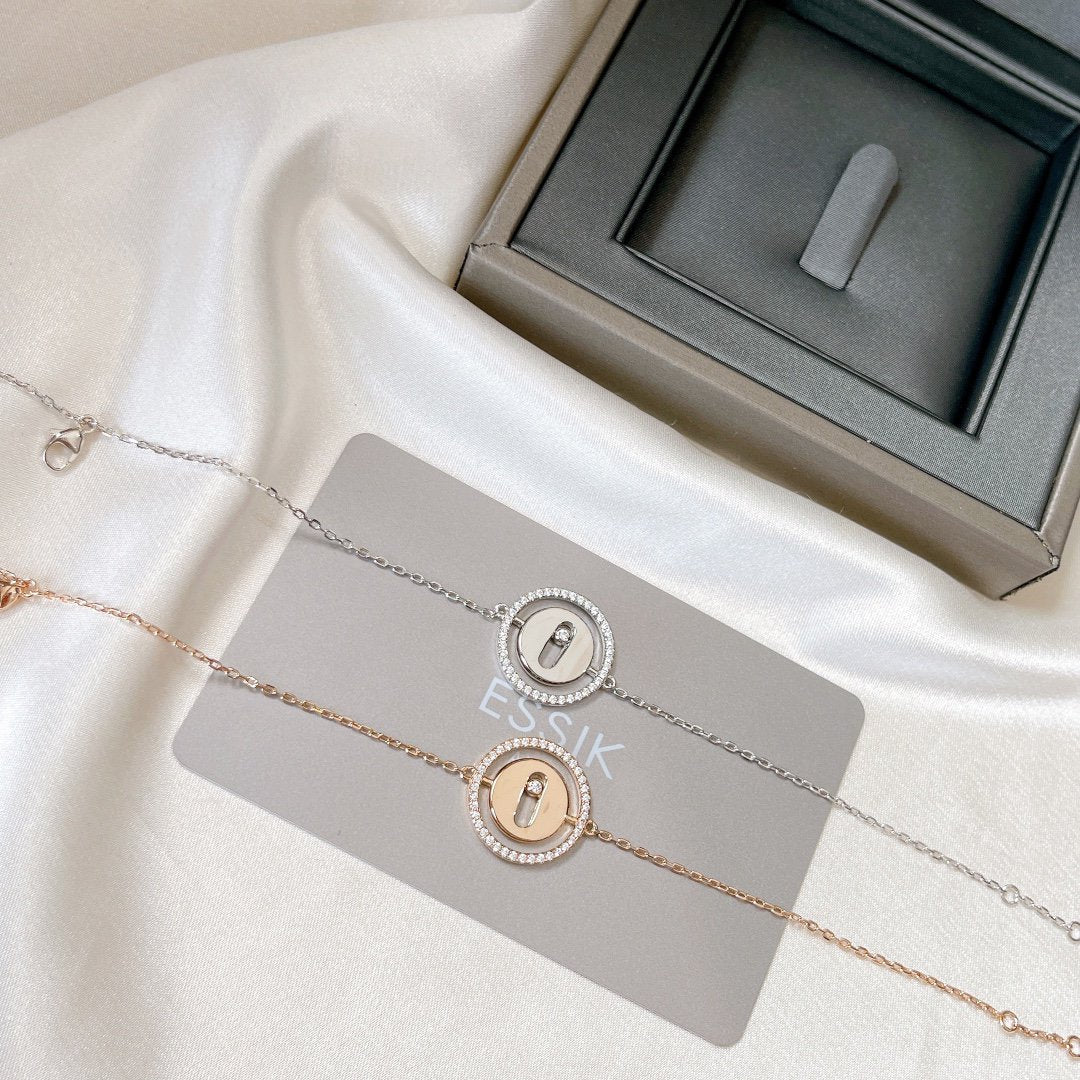 [Kaelin Vow]LUCKY MOVE PAVED DIAMOND BRACELET
