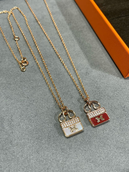 [Kaelin Vow]H CIRCE MOISSANITE PENDANT NECKLACE GOLD