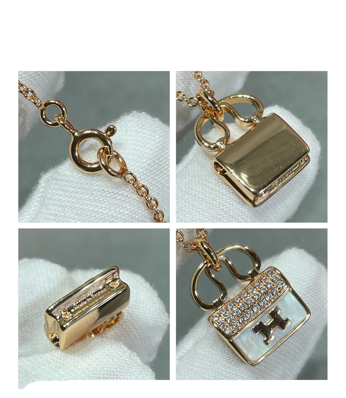[Kaelin Vow]H CIRCE MOISSANITE PENDANT NECKLACE GOLD