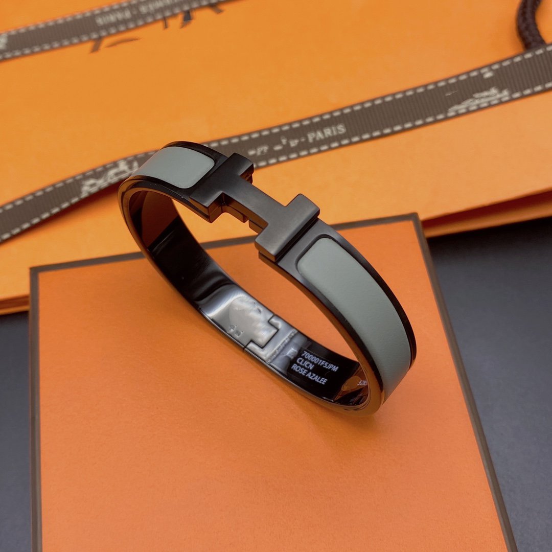 [Kaelin Vow]CLIC HM SO BLACK GREY BRACELET
