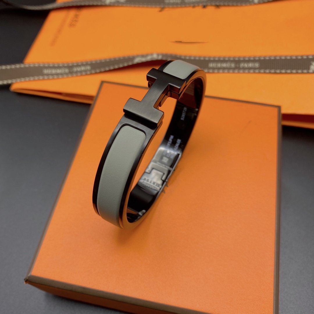 [Kaelin Vow]CLIC HM SO BLACK GREY BRACELET