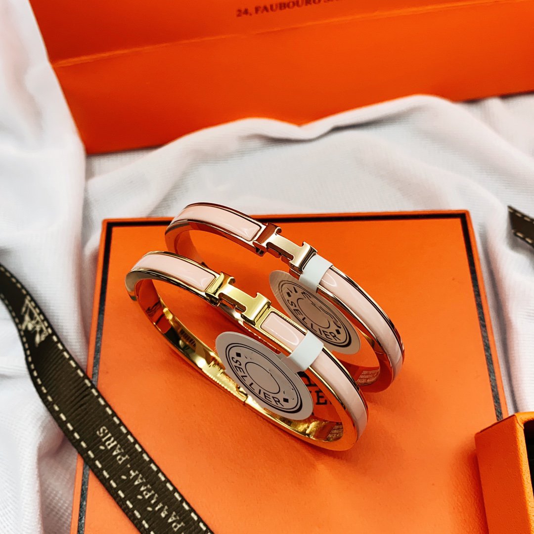 [Kaelin Vow]CLASSIC HM CLIC  PINK 8MM ENAMEL BRACELET