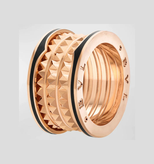[Kaelin Vow]ZERO 1 ROCK BLACK CERAMIC PINK GOLD LARGE MODEL