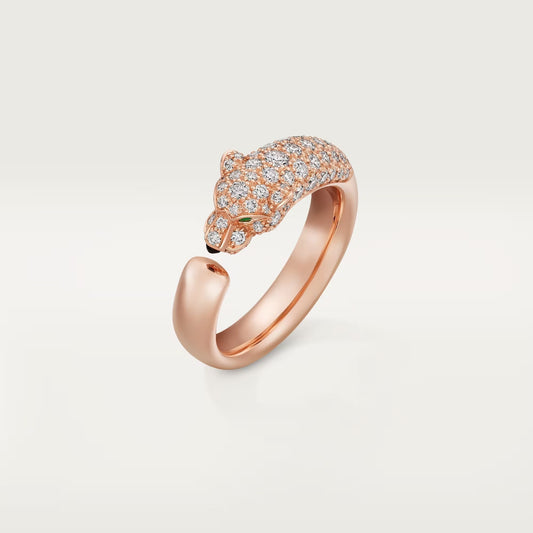 [Kaelin Vow]PANTHERE HALF DIAMOND SMALL RING
