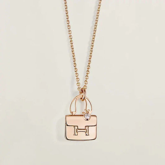 [Kaelin Vow]AMULETTE PEDANT ROSE GOLD NECKLACE