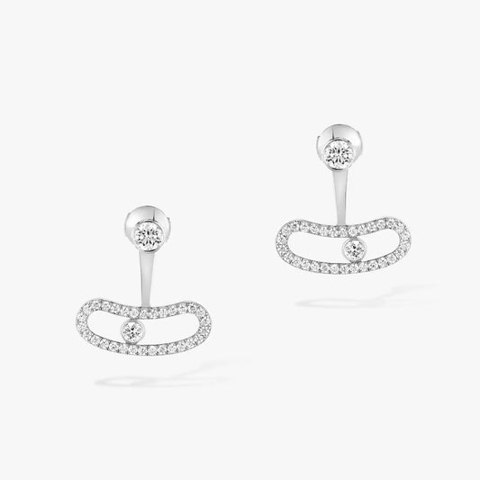 [Kaelin Vow]MOVE UNO SILVER DIAMOND EARRINGS