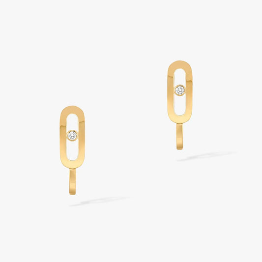 [Kaelin Vow]CREOLES MOVE UNO MINI 1 DIAMOND EARRINGS