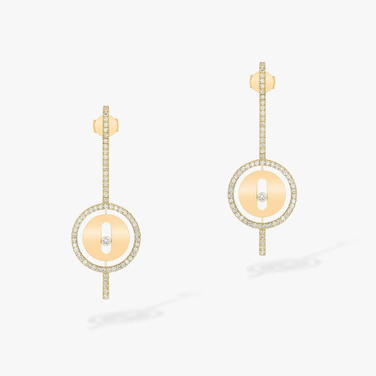 [Kaelin Vow]LUCKY MOVE ARROW PINK GOLD DIAMOND EARRINGS