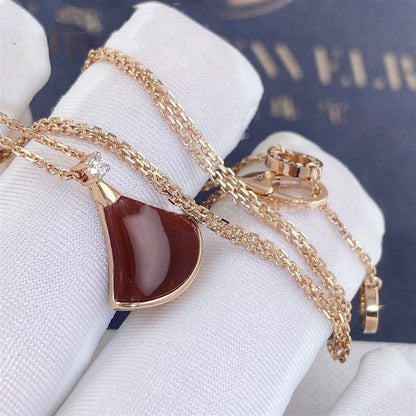 [Kaelin Vow]DREAM NECKLACE CARNELIAN 1 DIAMOND