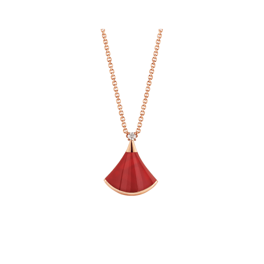 [Kaelin Vow]DREAM NECKLACE CARNELIAN 1 DIAMOND