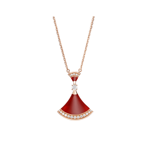 [Kaelin Vow]TRAUMHALSKETTE KARNEOL DIAMANT
