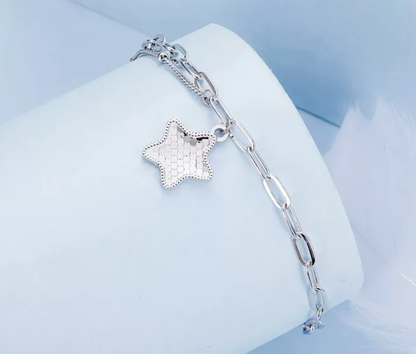 Armband Platin-Stern