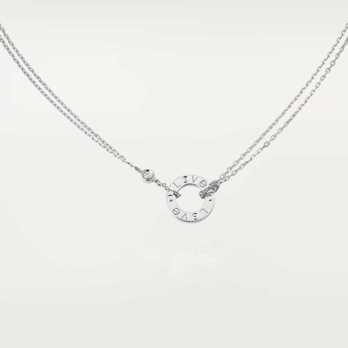[Kaelin Vow] LIEBESHALSKETTE 16 MM 2 DIAMANTEN
