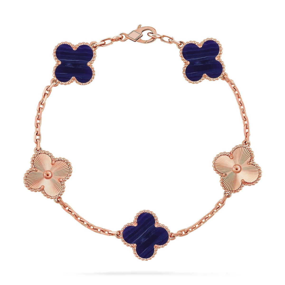 [Kaelin Vow]CLOVER 5 MOTIF PURPLE STRIPES BRACELET COLLECTION