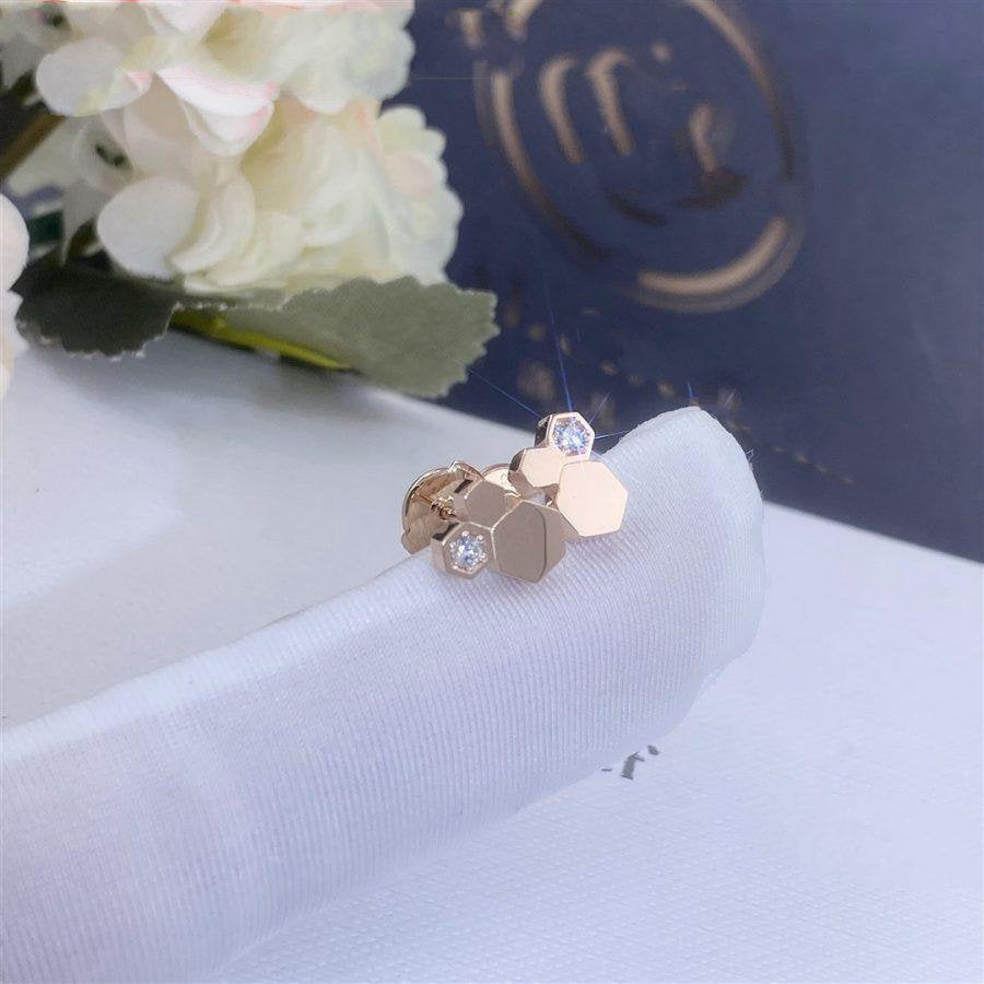 [Kaelin Vow]BEE LOVE PINK GOLD DIAMOND EARRINGS