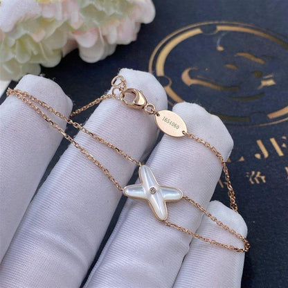 [Kaelin Vow]JEUX BRACELET WHITE MOP PINK GOLD 1 DIAMOND
