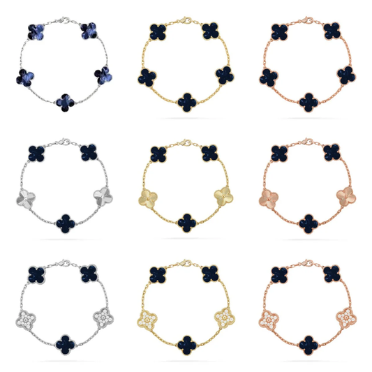[Kaelin Vow]CLOVER 5 MOTIF PIETERSITE BRACELET COLLECTION