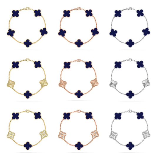 [Kaelin Vow]CLOVER 5 MOTIF LAPIS LAZULI BRACELET COLLECTION
