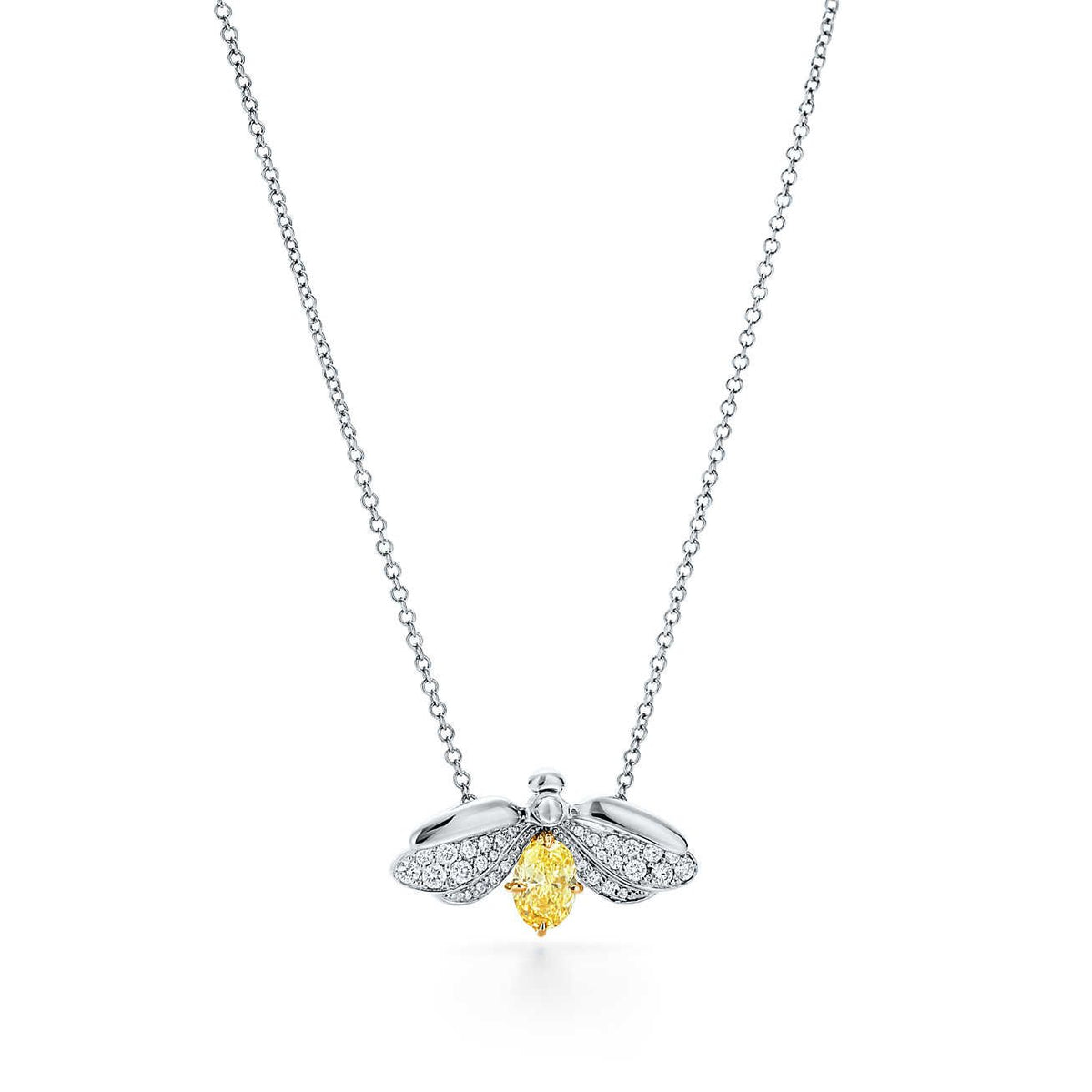 [Kaelin Vow]PAPER FLOWERS YELLOW DIAMOND FIREFLY PENDANT