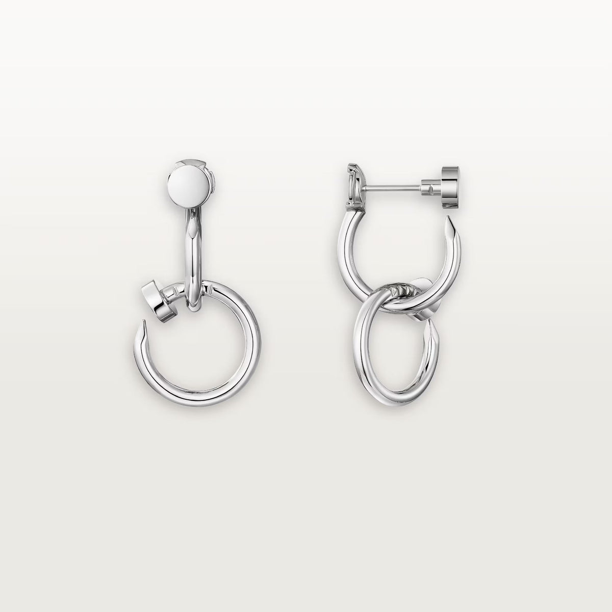 [Kaelin Vow]JUSTE NO DIAMOND DOUBLE EARRINGS