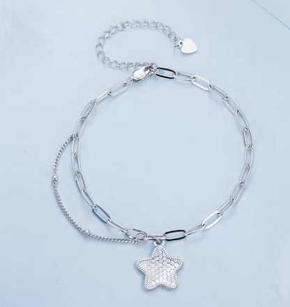 Armband Platin-Stern